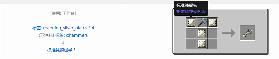 我的世界格雷科技现代版工具合成表大全