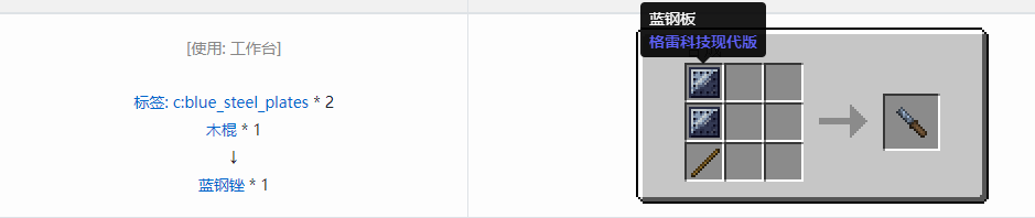 我的世界格雷科技现代版工具合成表大全