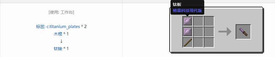 我的世界格雷科技现代版工具合成表大全
