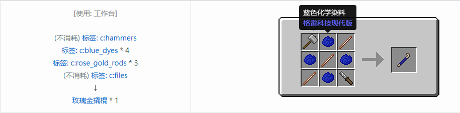 我的世界格雷科技现代版工具合成表大全