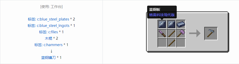 我的世界格雷科技现代版工具合成表大全