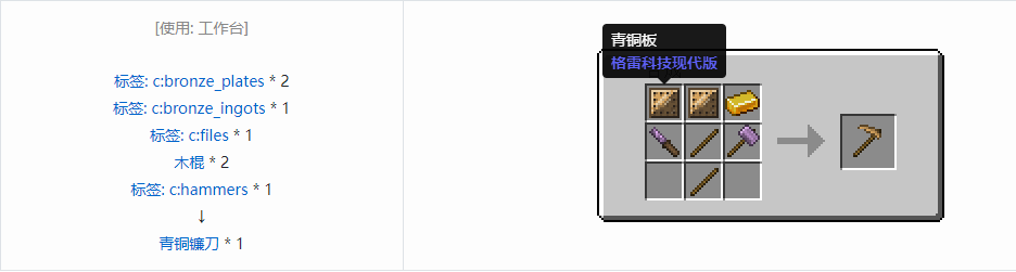 我的世界格雷科技现代版工具合成表大全