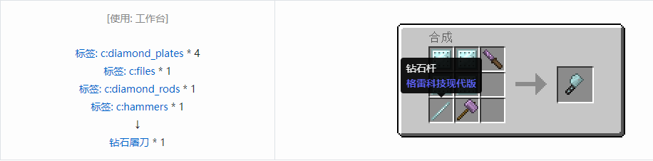 我的世界格雷科技现代版工具合成表大全