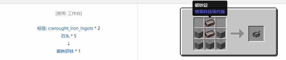 我的世界格雷科技现代版工具合成表大全