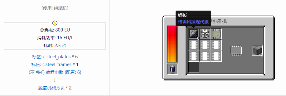 我的世界格雷科技现代版方块合成表大全