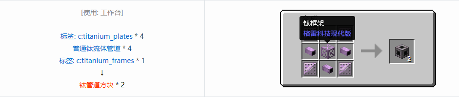 我的世界格雷科技现代版方块合成表大全