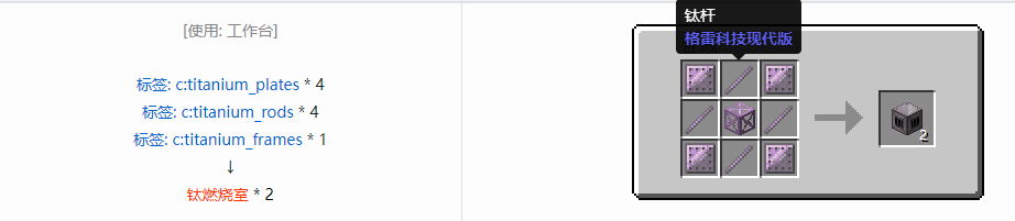 我的世界格雷科技现代版方块合成表大全