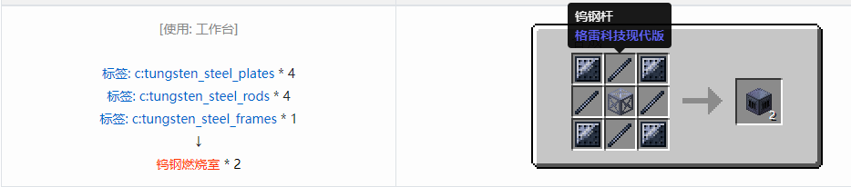 我的世界格雷科技现代版方块合成表大全