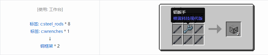 我的世界格雷科技现代版方块合成表大全