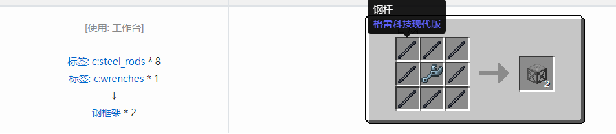 我的世界格雷科技现代版方块合成表大全