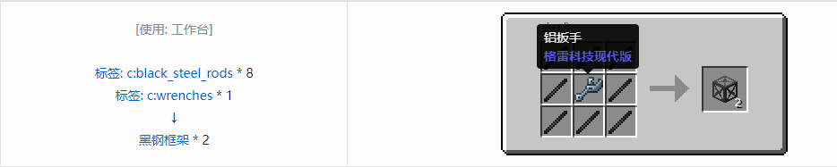我的世界格雷科技现代版方块合成表大全