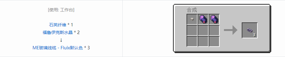 我的世界应用能源2线缆合成表大全