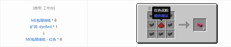 我的世界应用能源2线缆合成表大全