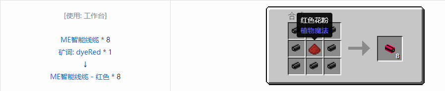 我的世界应用能源2线缆合成表大全