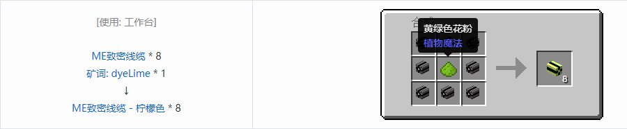 我的世界应用能源2线缆合成表大全