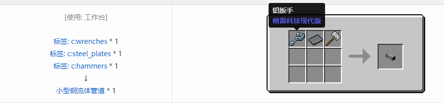 我的世界格雷科技现代版方块合成表大全