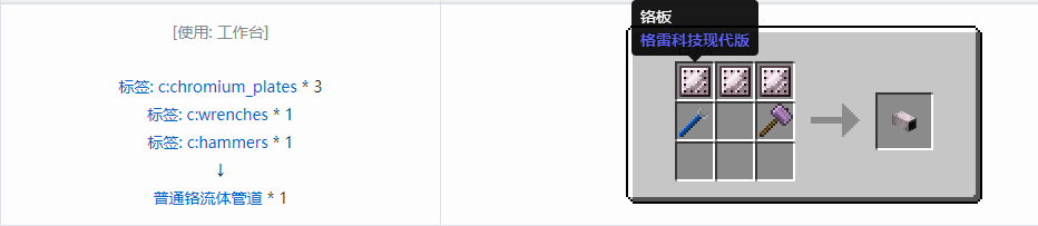 我的世界格雷科技现代版方块合成表大全