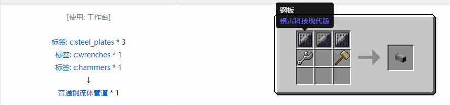 我的世界格雷科技现代版方块合成表大全
