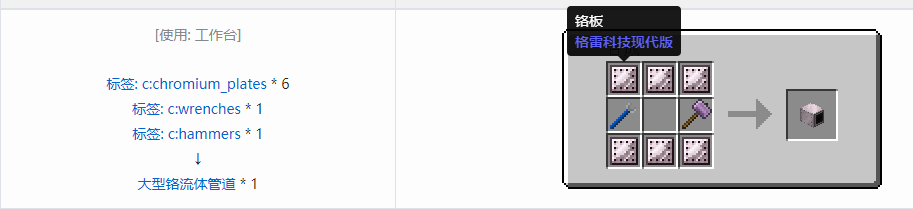我的世界格雷科技现代版方块合成表大全