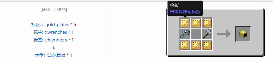 我的世界格雷科技现代版方块合成表大全