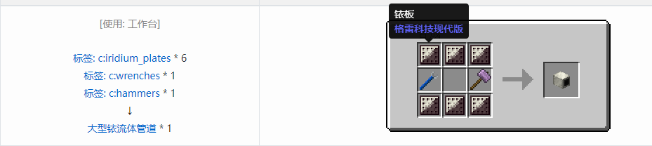 我的世界格雷科技现代版方块合成表大全