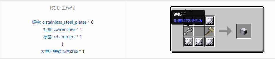 我的世界格雷科技现代版方块合成表大全