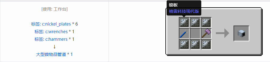 我的世界格雷科技现代版方块合成表大全