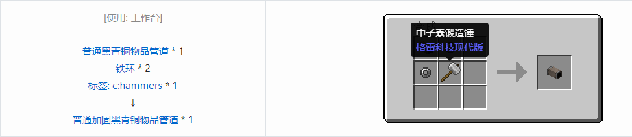 我的世界格雷科技现代版方块合成表大全