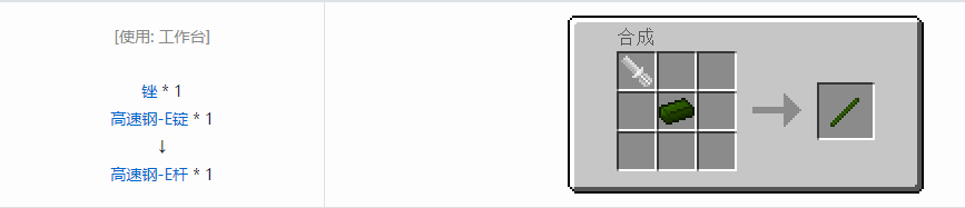 我的世界格雷科技5杆合成表大全