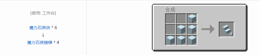 我的世界植物魔法楼梯合成表大全