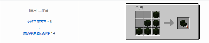 我的世界植物魔法楼梯合成表大全