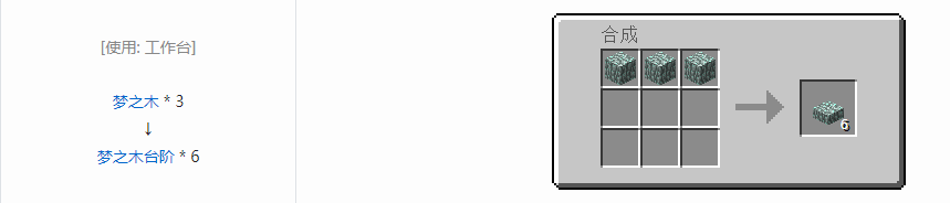 我的世界植物魔法台阶合成表大全