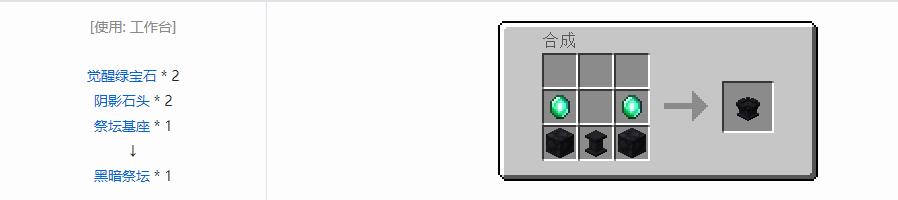 我的世界诡厄巫法功能方块合成表大全