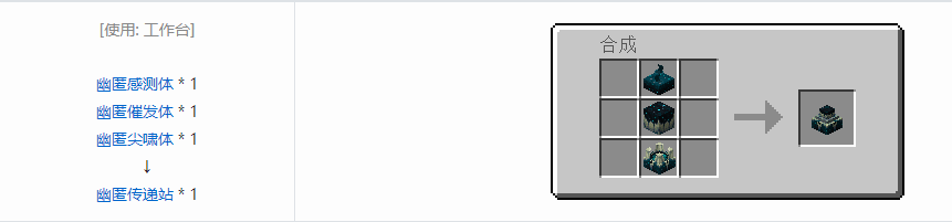 我的世界诡厄巫法功能方块合成表大全