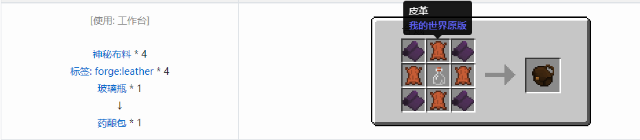 我的世界诡厄巫法工具合成表大全