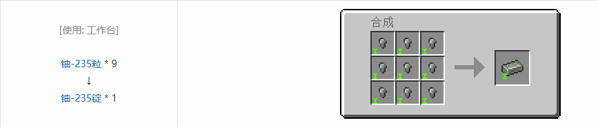 我的世界HBM的核科技模组锭合成表大全