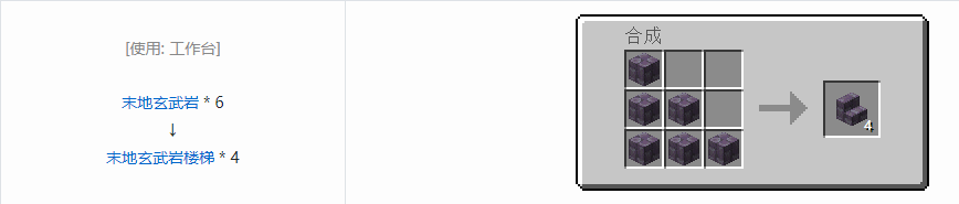 我的世界诡厄巫法末地玄武岩装饰方块合成表大全