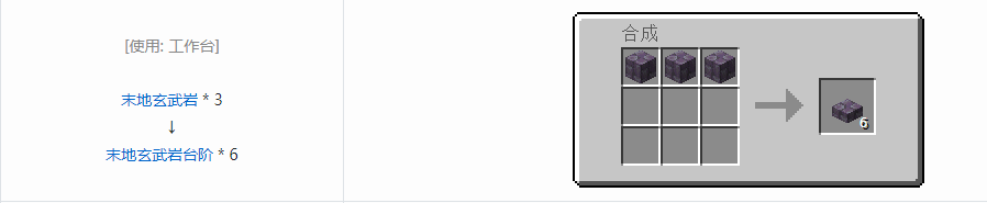 我的世界诡厄巫法末地玄武岩装饰方块合成表大全