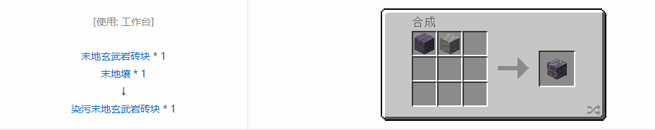 我的世界诡厄巫法装饰方块合成表大全