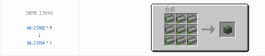 我的世界HBM的核科技模组块合成表大全