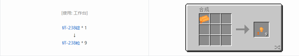 我的世界HBM的核科技模组粒合成表大全