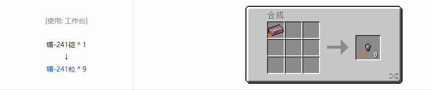 我的世界HBM的核科技模组粒合成表大全