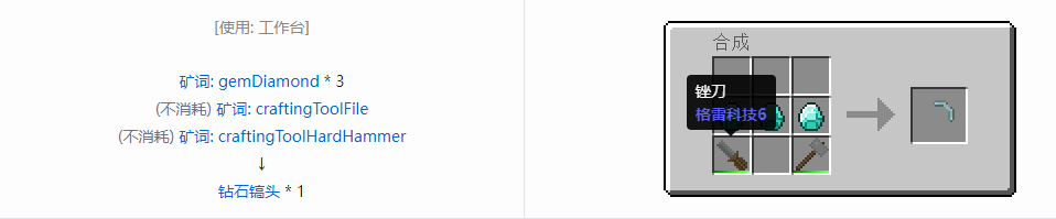 我的世界格雷科技社区版部件合成表大全