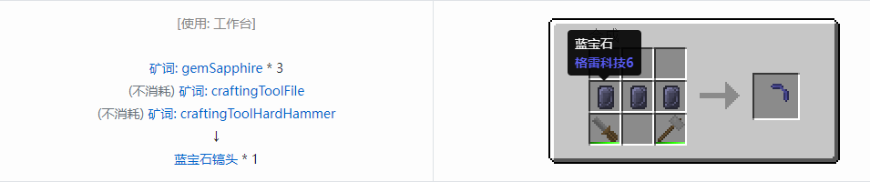 我的世界格雷科技社区版部件合成表大全