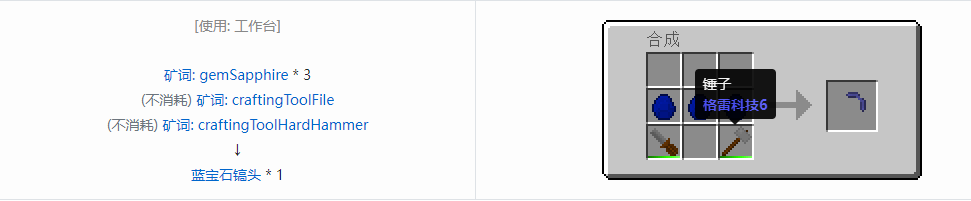 我的世界格雷科技社区版部件合成表大全
