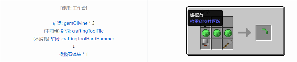 我的世界格雷科技社区版部件合成表大全