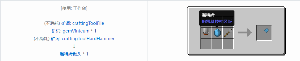 我的世界格雷科技社区版部件合成表大全