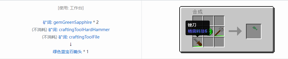 我的世界格雷科技社区版部件合成表大全