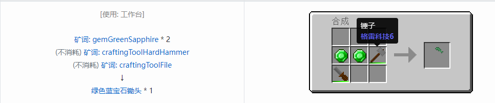 我的世界格雷科技社区版部件合成表大全