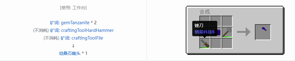 我的世界格雷科技社区版部件合成表大全